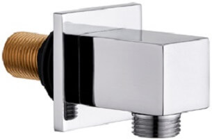 Brass Shower Wall Outlet Elbow Square