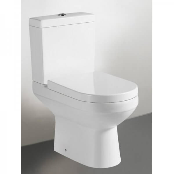 Florence Close Coupled D Shape Toilet Pan, Cistern and Seat