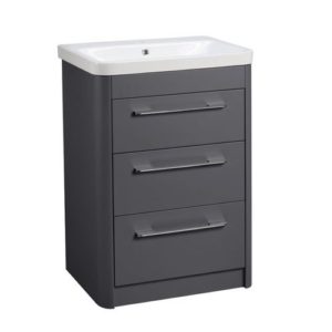 Contour 600 freestanding unit 3 drawers Stone grey CN6016.G 4690b57b6e9b2b391863d207df9b7e69