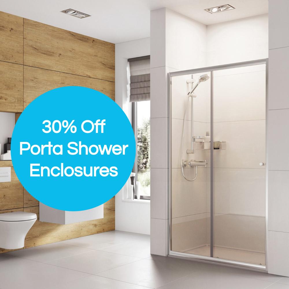 Total Bathrooms Winter Sale 30% Off Porta Shower Enclosures