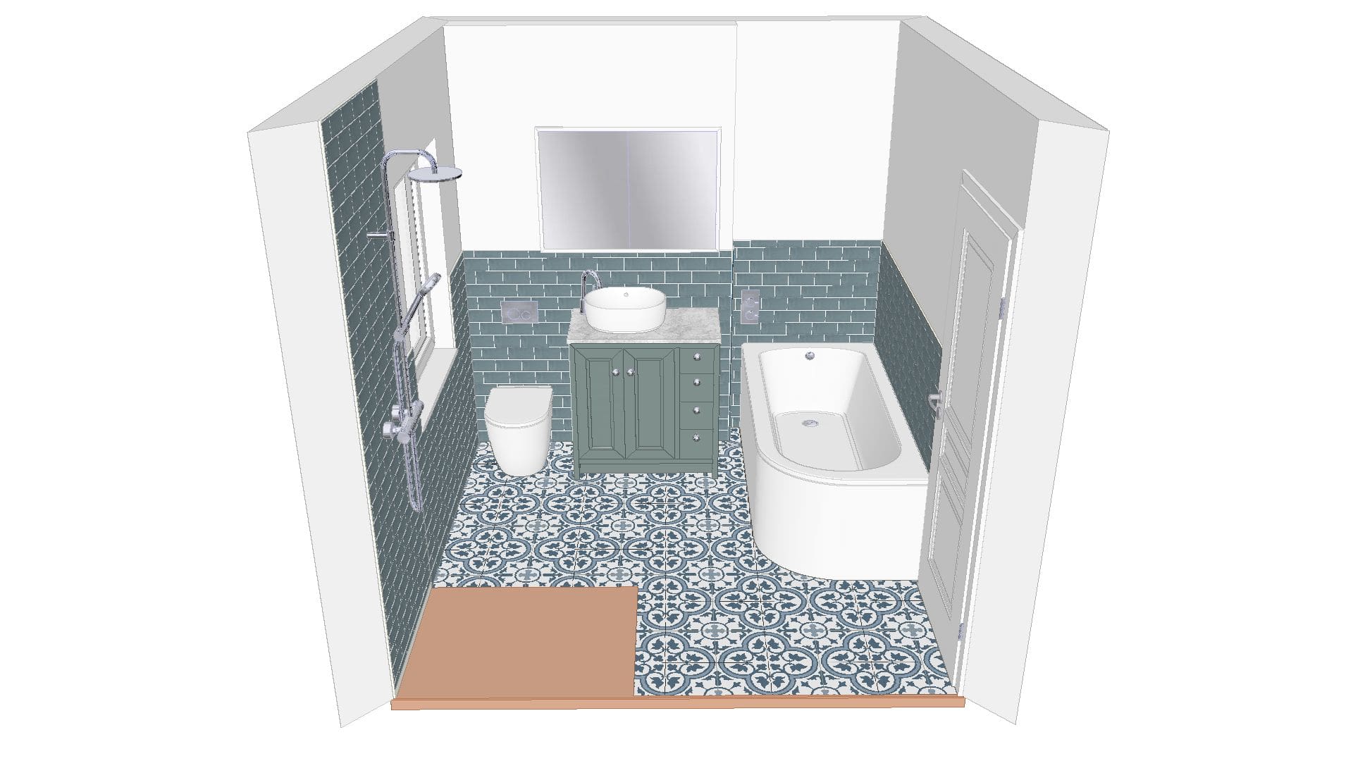 Crisp Ba1 3Lx Plan 1 Side 1 | Total Bathrooms, Bath