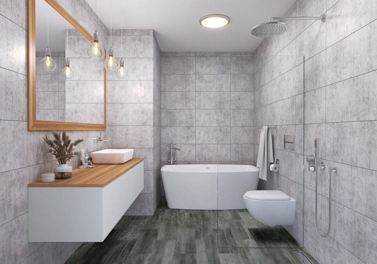 Concrete Tile With Carpi Flooring Scaled 1 | Total Bathrooms, Bath
