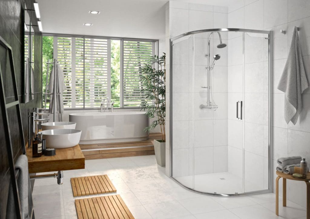 Merlyn Arysto Six 1 Door Quadrant Chrome | Total Bathrooms, Bath