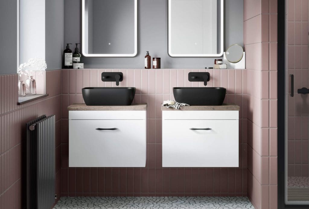 Nuie Athena Furniture With Black Vessels 1 | Total Bathrooms, Bath