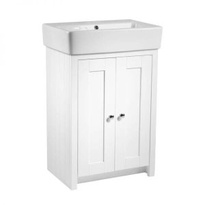 Lansdown 550 Freestanding Unit in Linen White