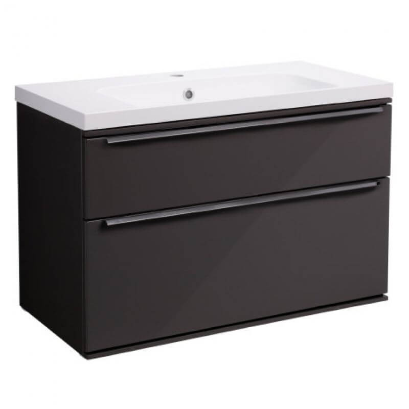 Scheme 800 Wall Mounted Basin Double Drawer Unit