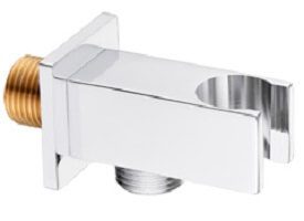 Brass Shower Wall Outlet Elbow Square