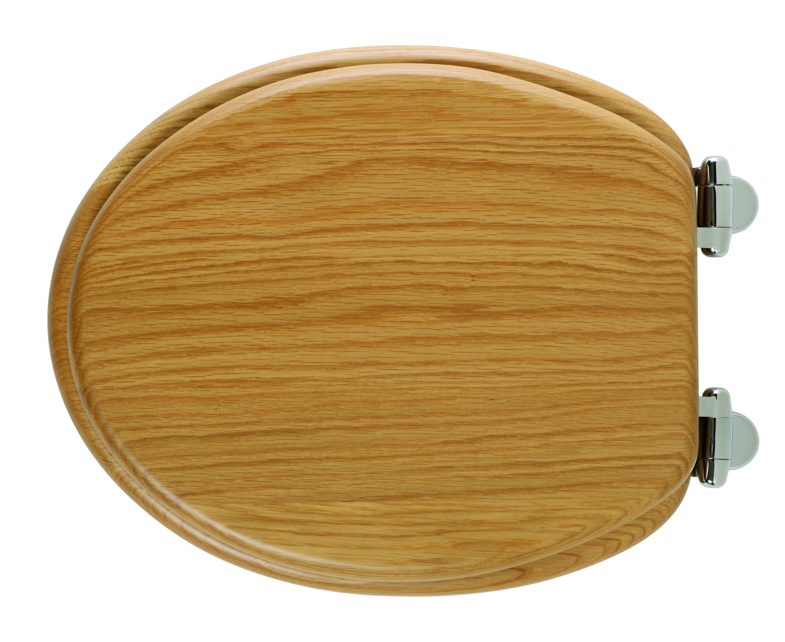 Traditional Wc Seat Natural Oak Top View 8081Nosc | Total Bathrooms, Bath