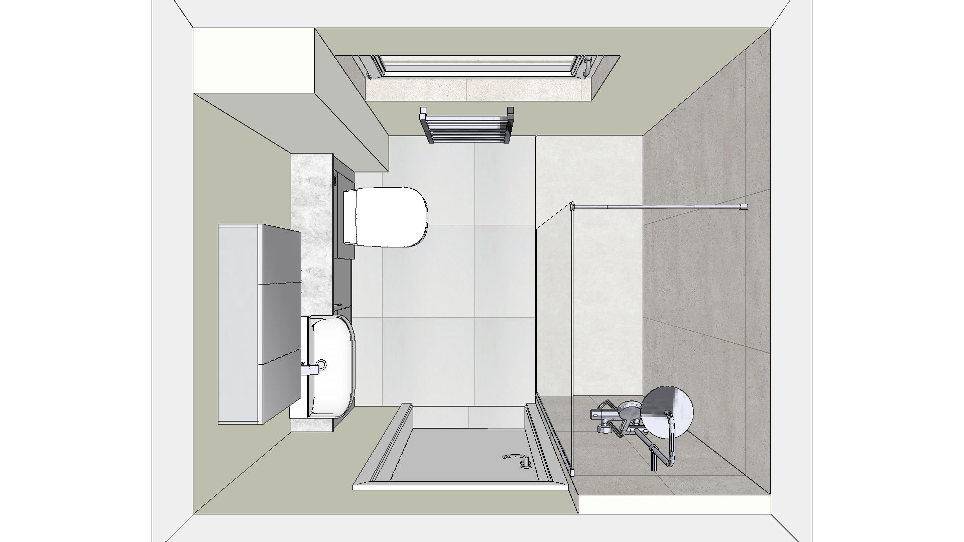 3D Birdseye View | Total Bathrooms, Bath