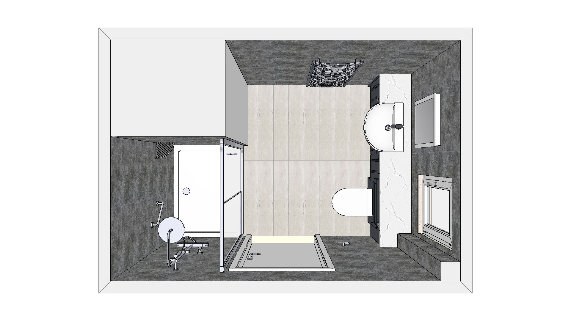 Charlcombe Homes Victory Gardens Plot 5 Ensuite Top View | Total Bathrooms, Bath