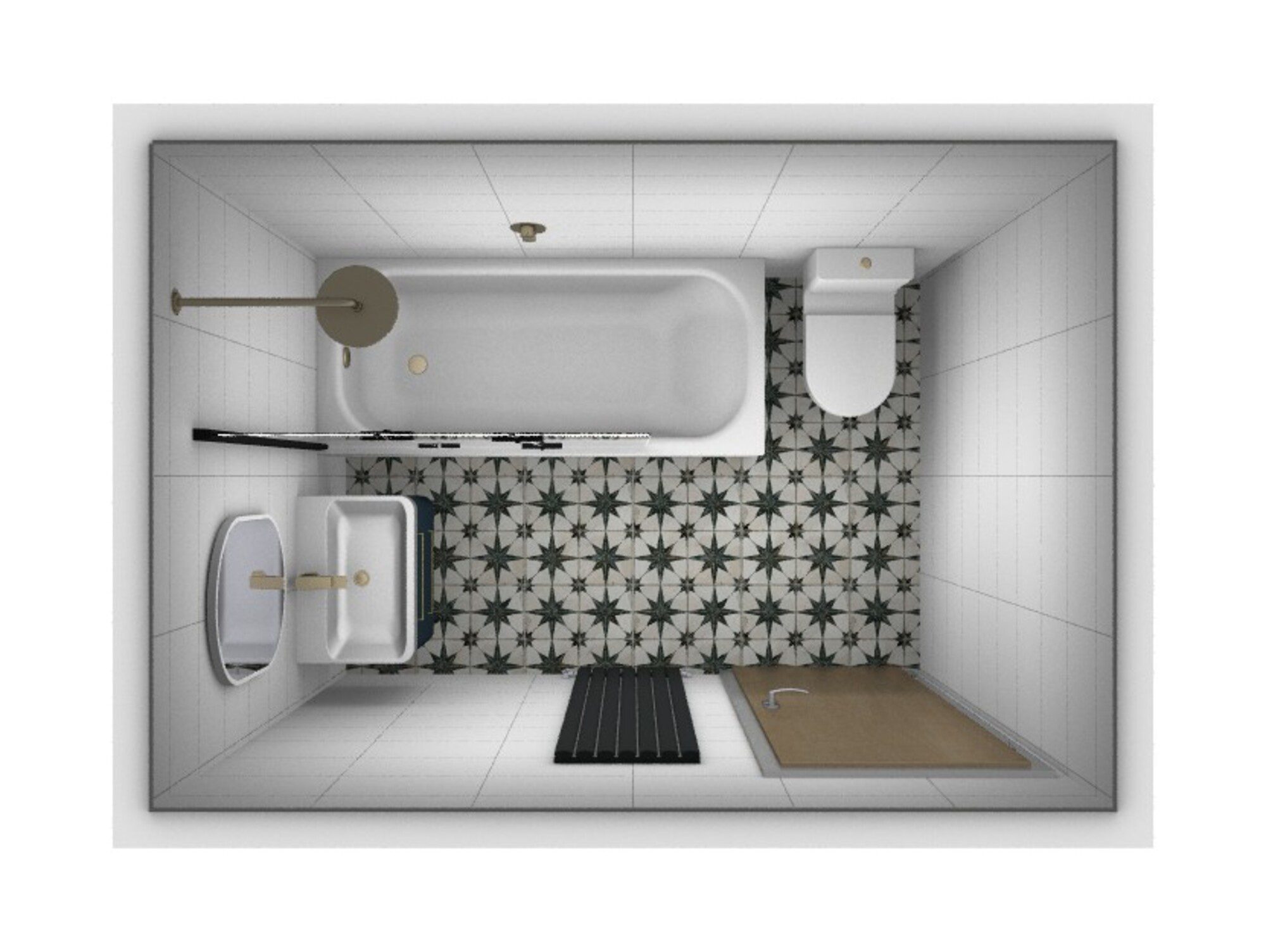 New Main Bathroom Top View Rend | Total Bathrooms, Bath
