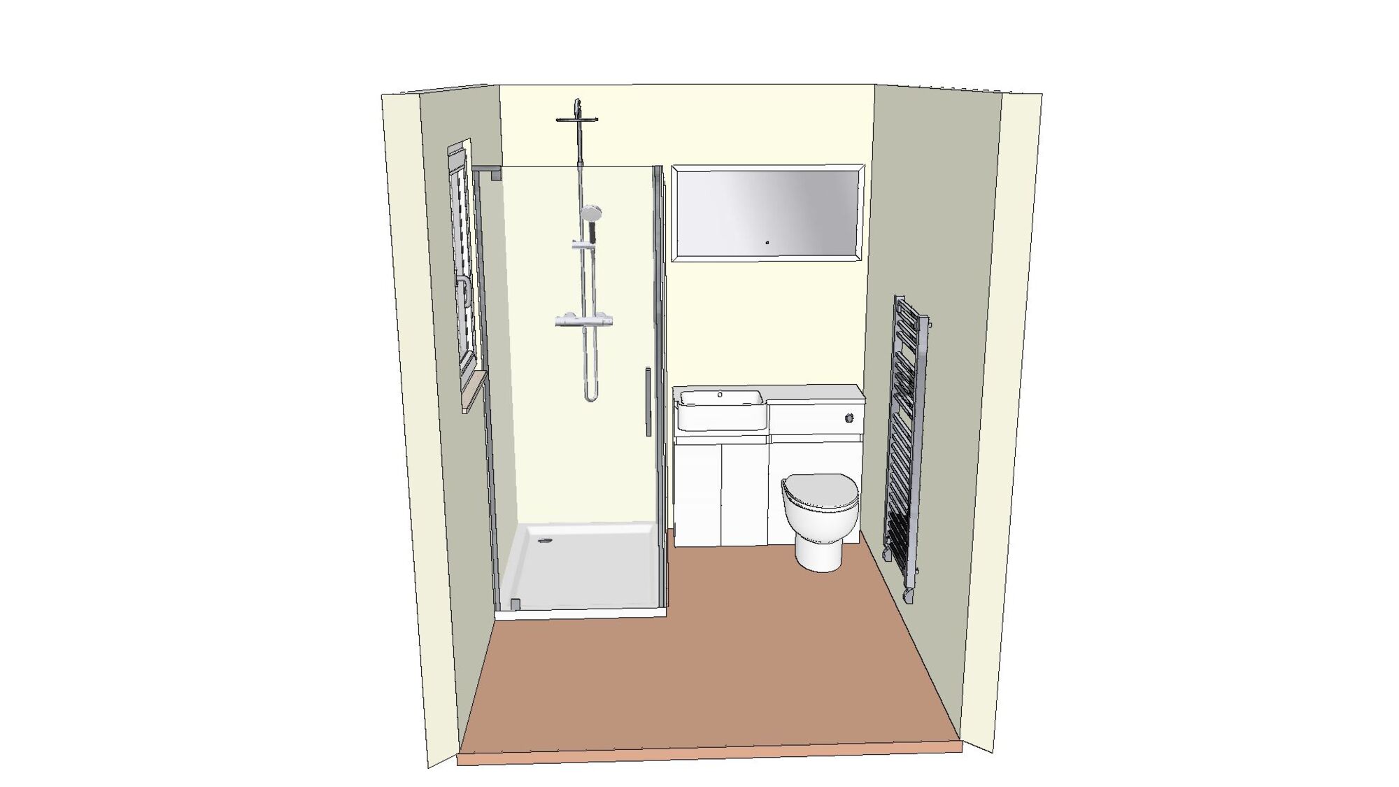Searle Ba2 5Jq Monks Barn Main Es Shower View | Total Bathrooms, Bath