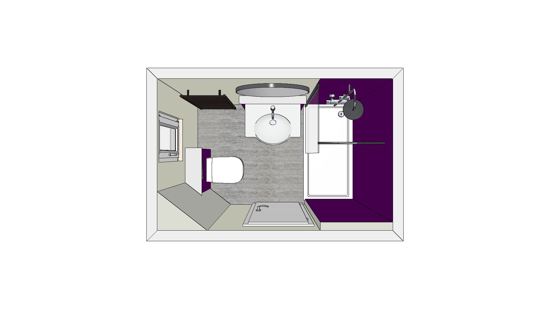 Harington Hotel Room 9 Top View | Total Bathrooms, Bath