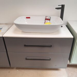 Ex-display Scheme 800mm vanity unit, worktop, vessel Basin, & tap