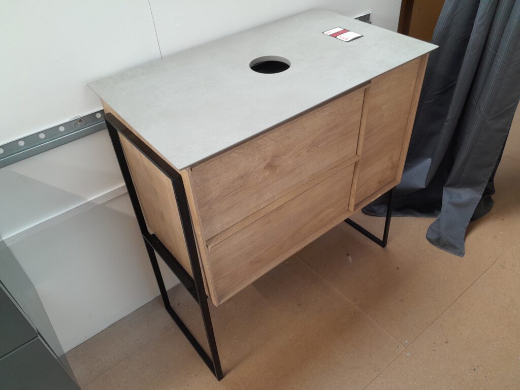 Ex-display RAK Precious Solid Countertop & Aquabella Urban Furniture Vanity Unit 800mm & Legs