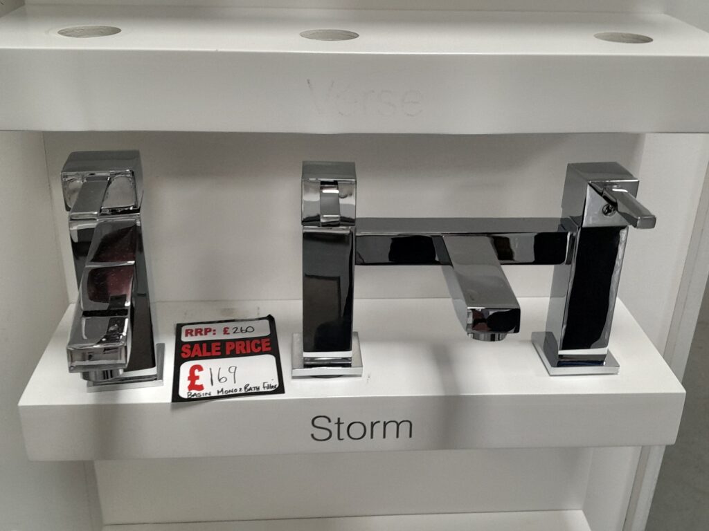 Ex-Display Spirit Basin Mixer With Click Waste & Deck Mounted Bath Filler