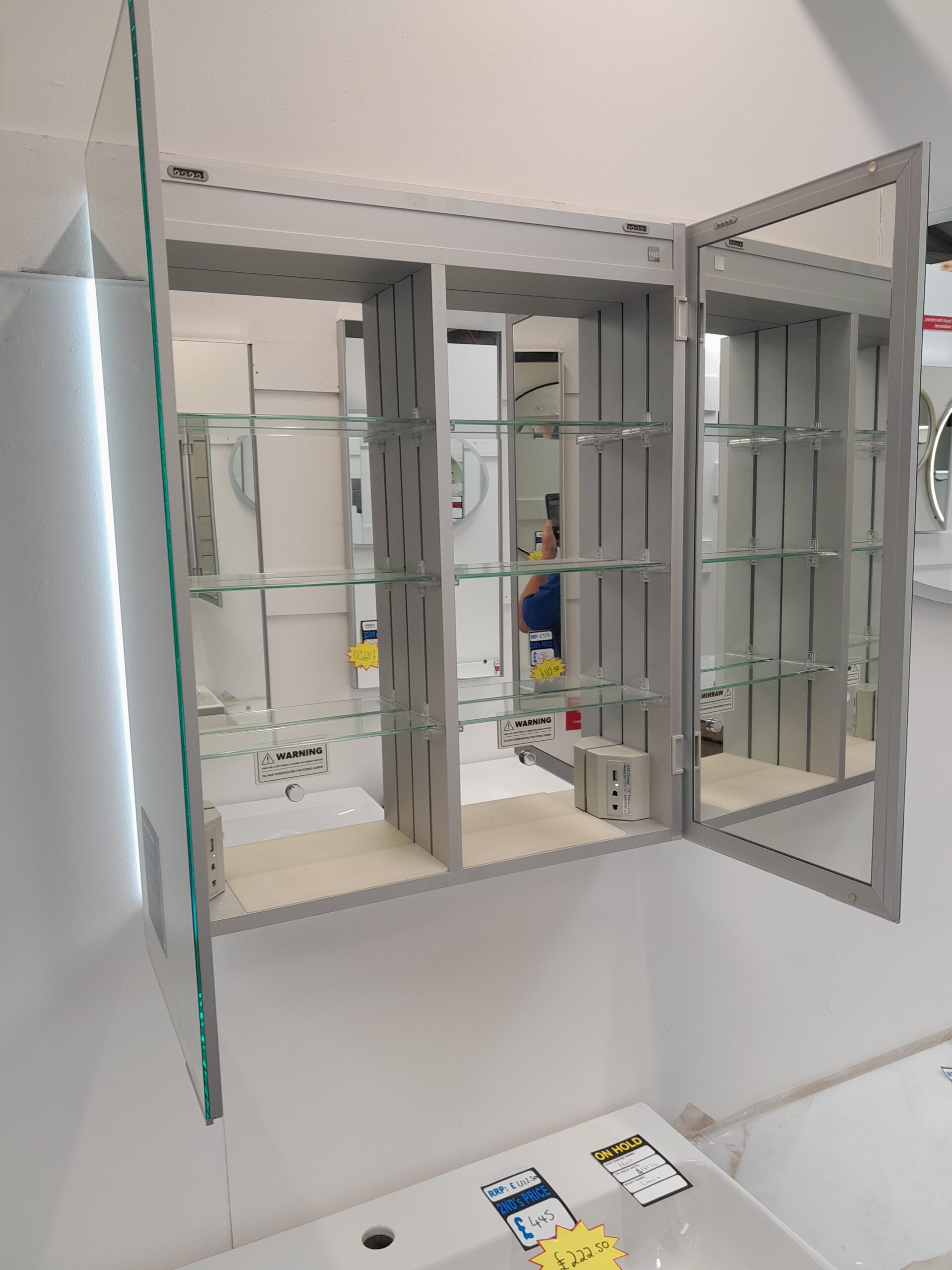 Ex-Display Hib Ether Ambient Mirror Cabinet Ether 60 - Image 4